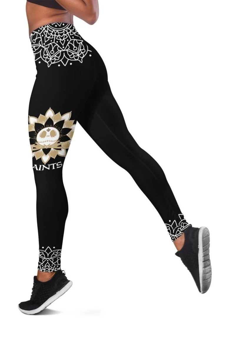 New Orleans Saints Women's Hollow Out Tank Top + Legging TO57 - Image 3