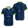 Combo Seattle Seahawks Button-Up Shirt & Men Shorts JT74