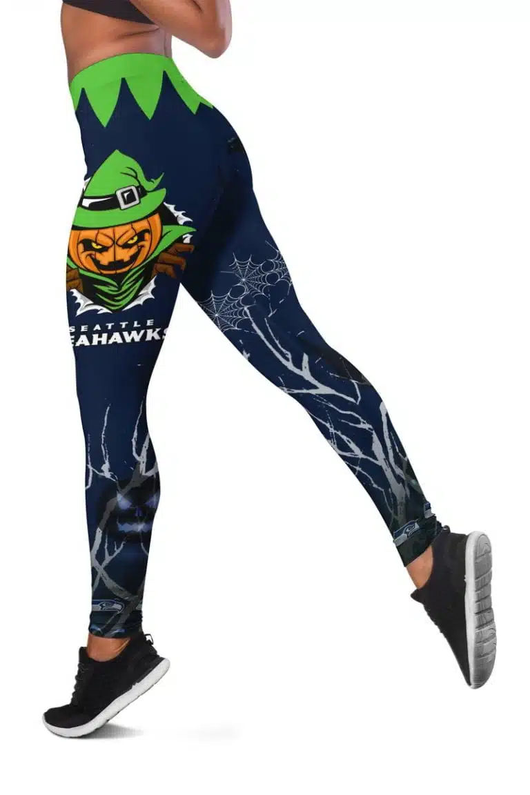 Seattle Seahawks Women's Hollow Out Tank Top + Legging TS46 - Image 3