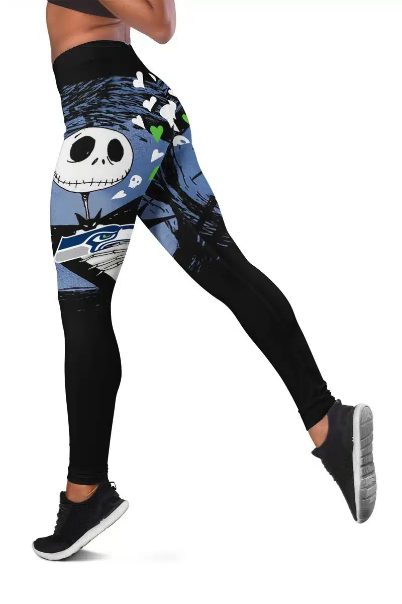 Seattle Seahawks Women's Hollow Out Tank Top + Legging YX21 - Image 3
