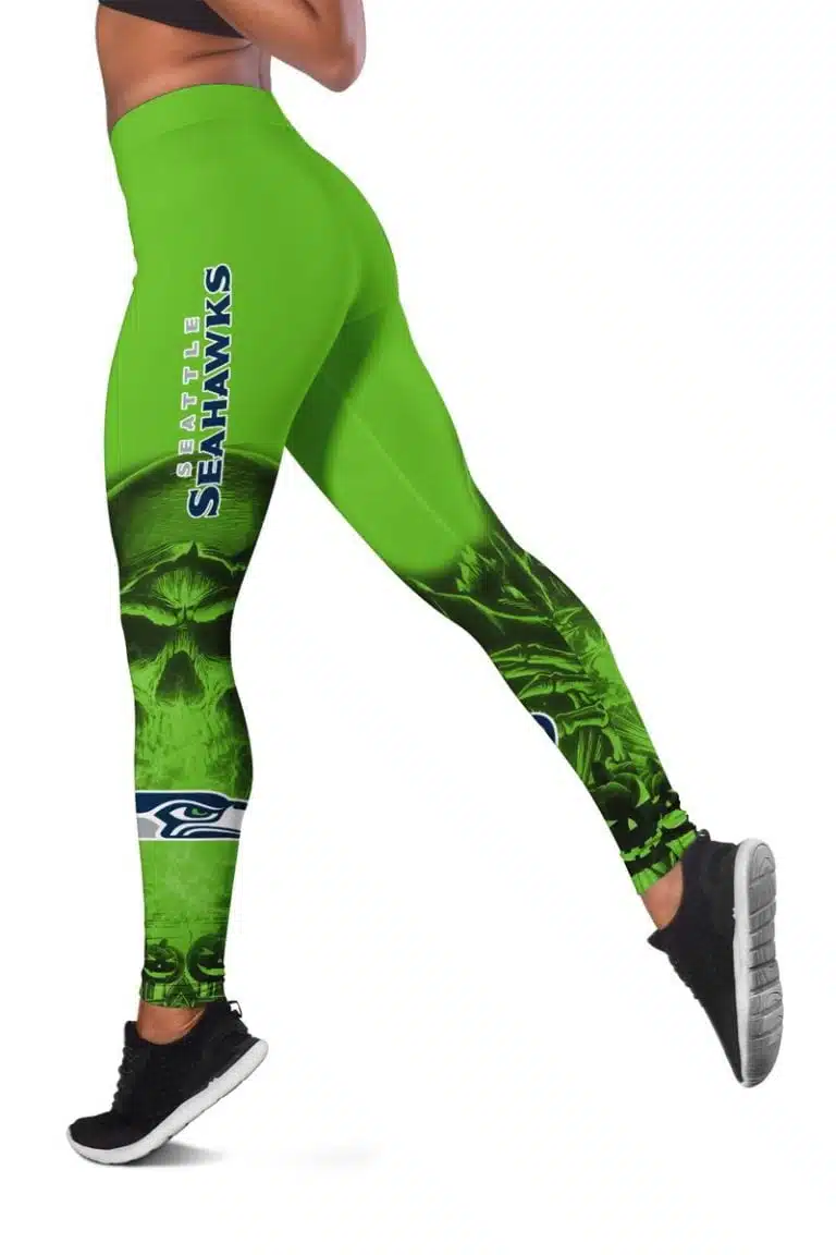 Seattle Seahawks Women's Hollow Out Tank Top + Legging TD47 - Image 3