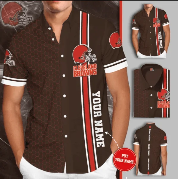 Cleveland Browns Button-Up Shirt XG76