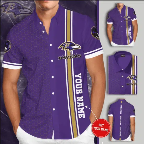 Baltimore Ravens Button-Up Shirt XH34