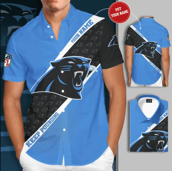 Carolina Panthers Button-Up Shirt IE14