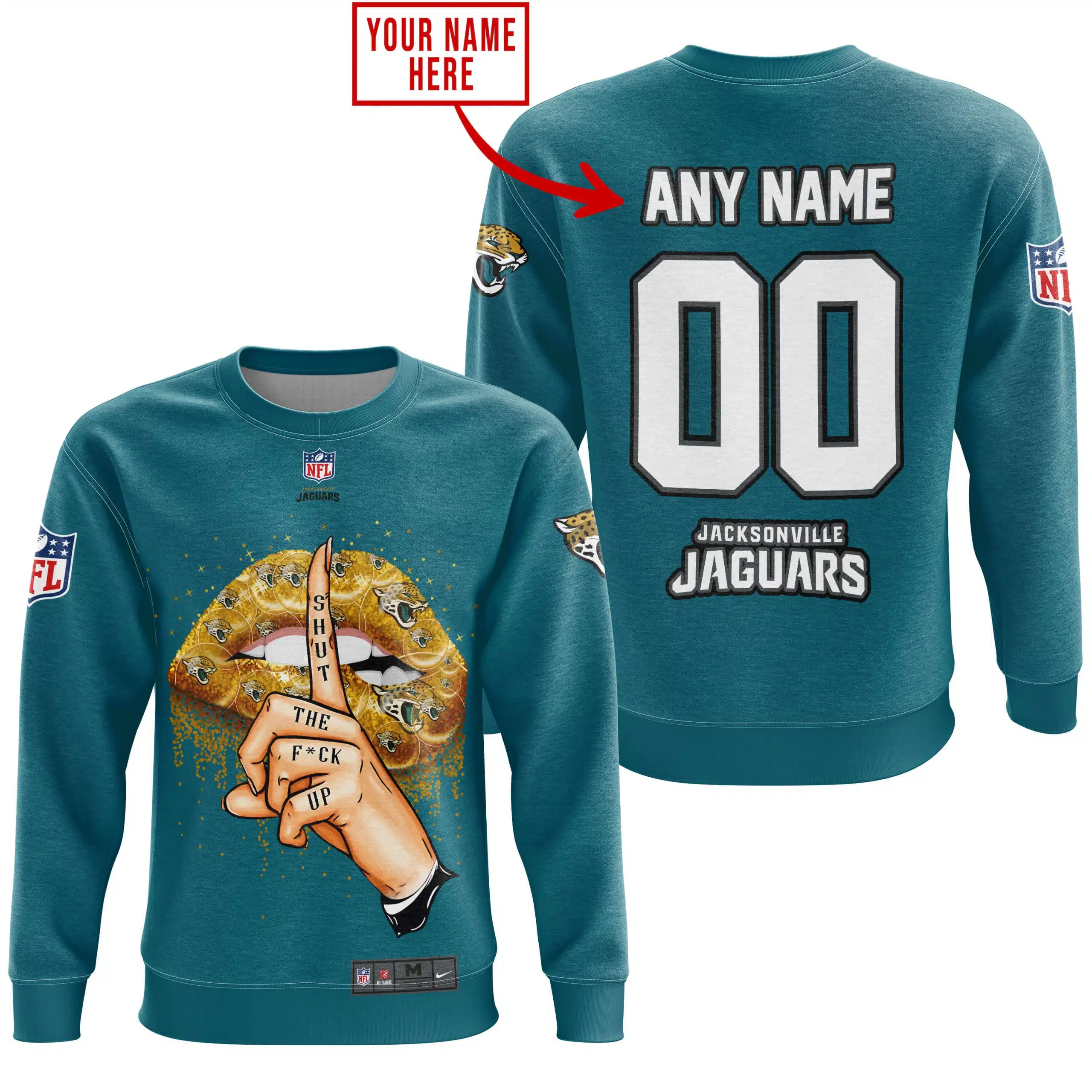 Shut The Fck Up | Jacksonville Jaguars | Custom Your Name - Image 4