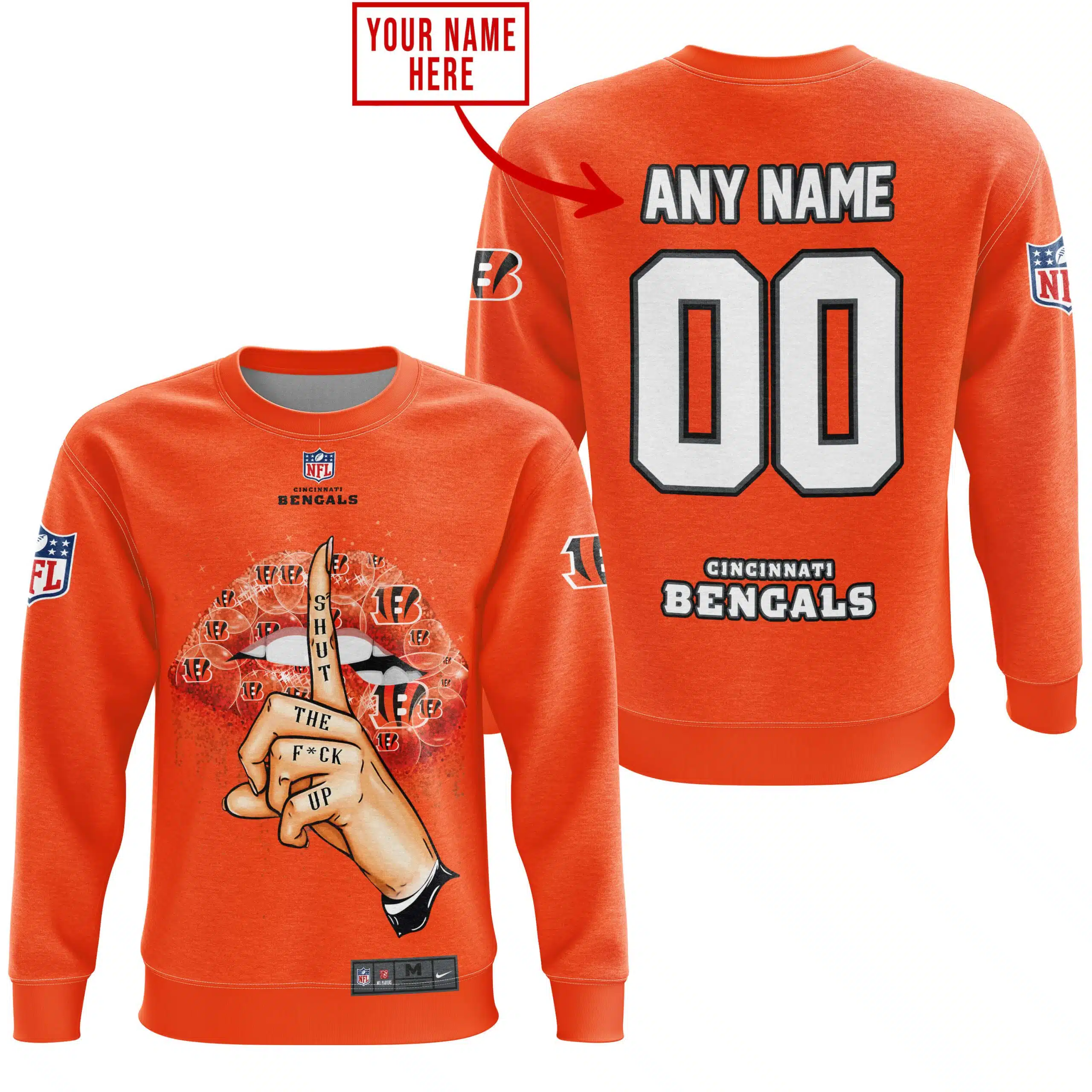 Shut The Fck Up | Cincinnati Bengals | Custom Your Name - Image 5