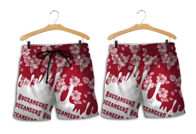 Combo Tampa Bay Buccaneers Button-Up Shirt & Men Shorts TK73 - Image 2