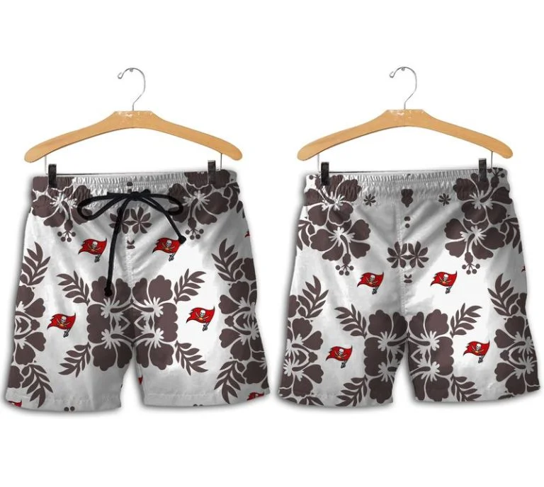 Combo Tampa Bay Buccaneers Button-Up Shirt & Men Shorts GU47 - Image 2
