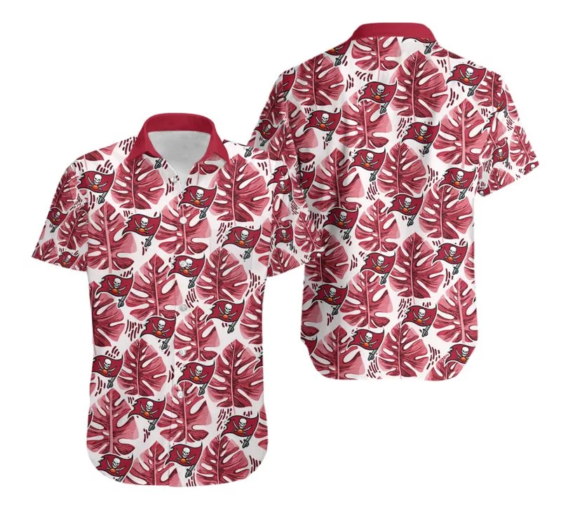 Combo Tampa Bay Buccaneers Button-Up Shirt & Men Shorts UI13