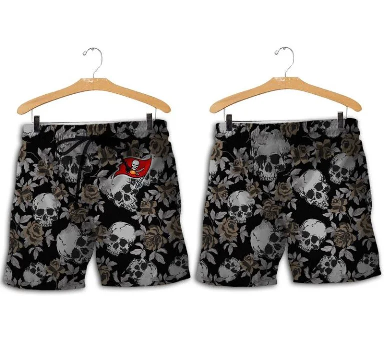 Combo Tampa Bay Buccaneers Button-Up Shirt & Men Shorts MT41 - Image 2