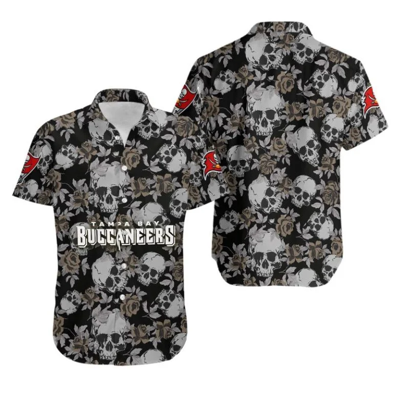 Combo Tampa Bay Buccaneers Button-Up Shirt & Men Shorts MT41