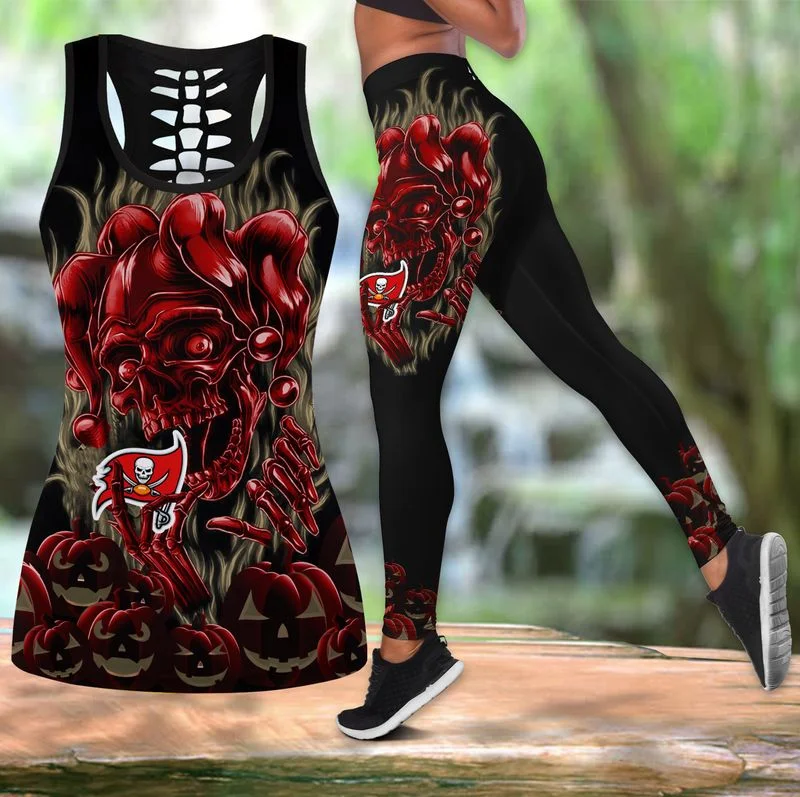 Tampa Bay Buccaneers Women's Hollow Out Tank Top + Legging RL82