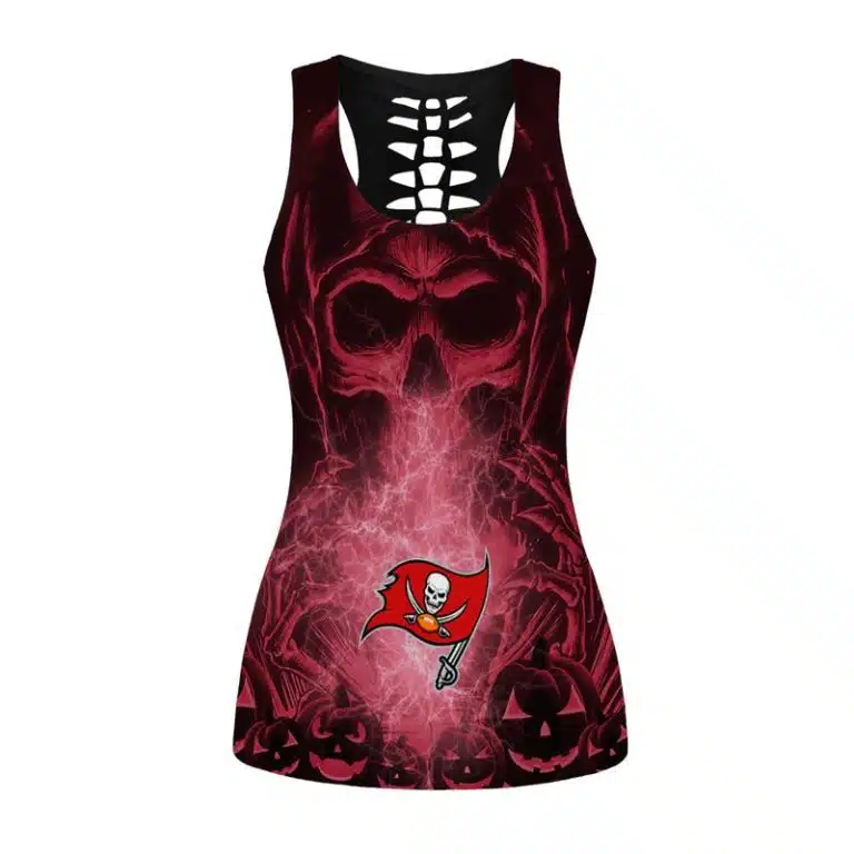 Tampa Bay Buccaneers Women's Hollow Out Tank Top + Legging EU58 - Image 2