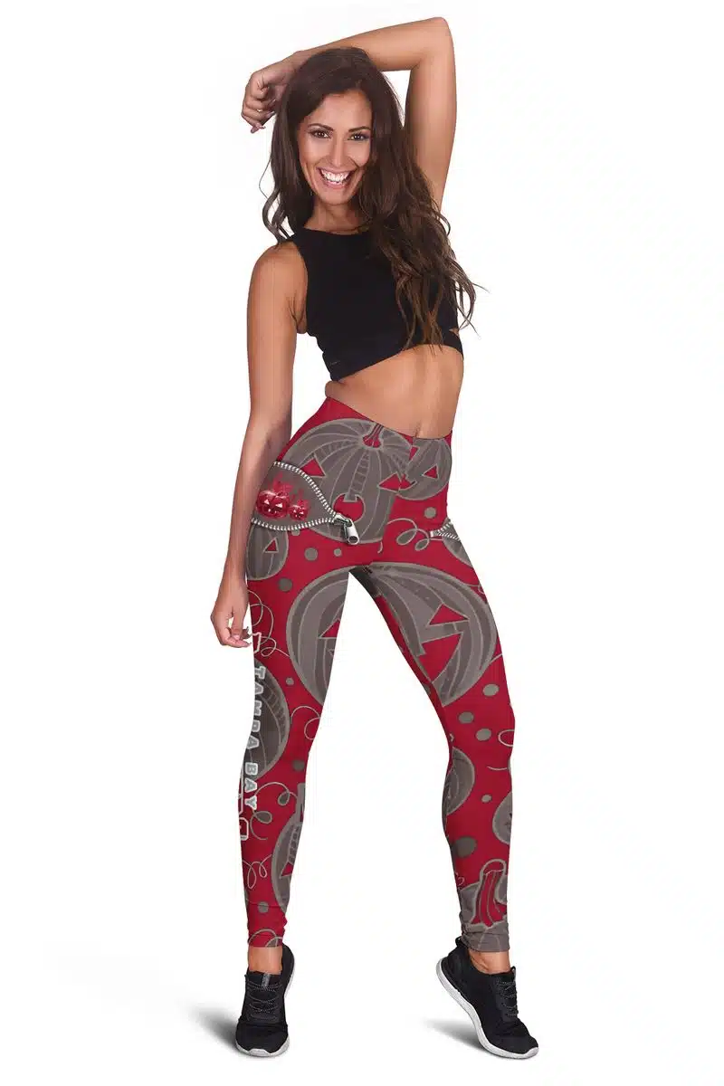 Tampa Bay Buccaneers Women's Hollow Out Tank Top + Legging WD41 - Image 3