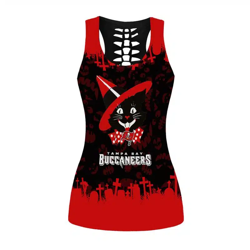 Tampa Bay Buccaneers Women's Hollow Out Tank Top + Legging RK13 - Image 2
