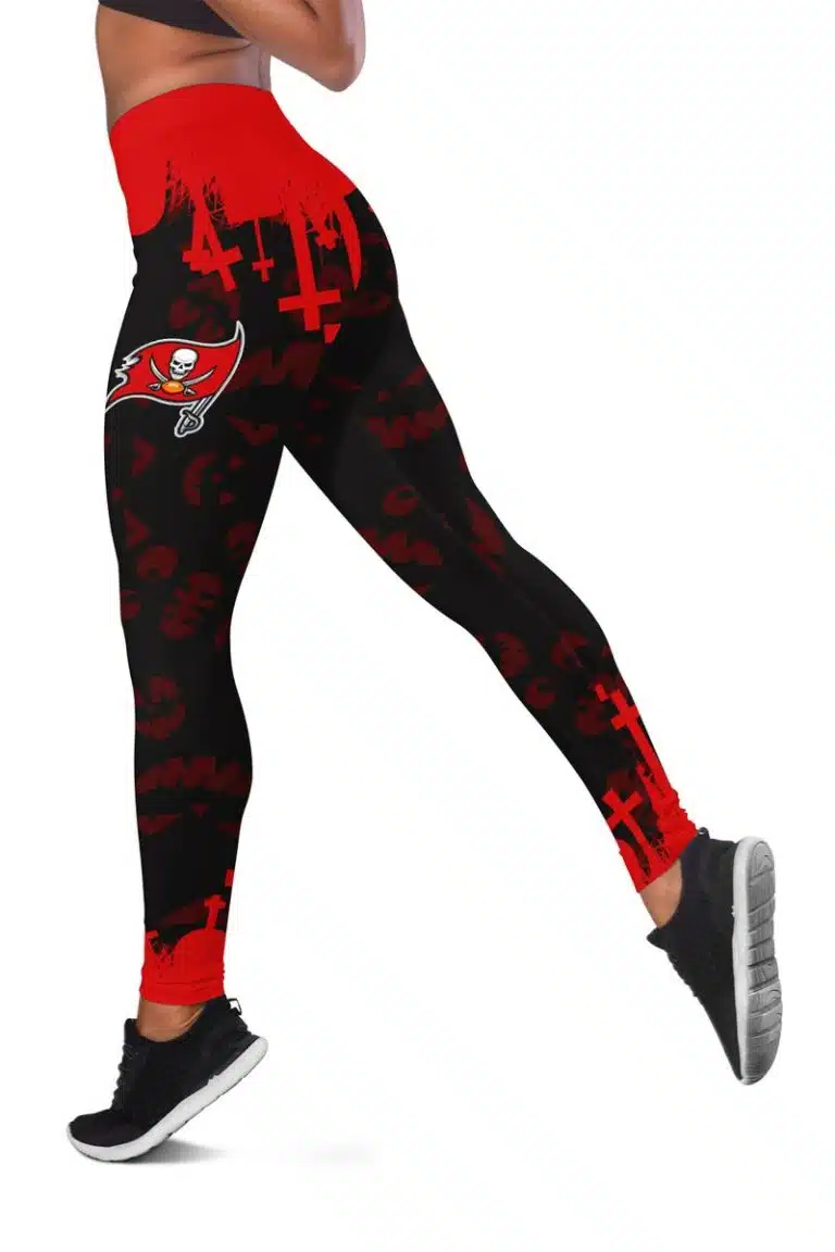 Tampa Bay Buccaneers Women's Hollow Out Tank Top + Legging RK13 - Image 3