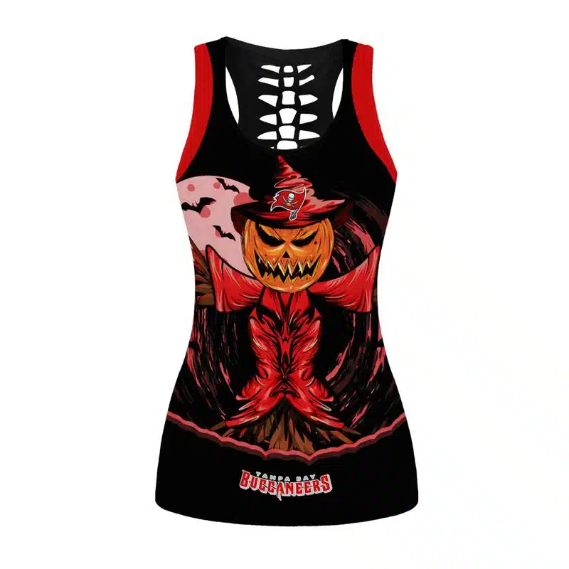 Tampa Bay Buccaneers Women's Hollow Out Tank Top + Legging UR93 - Image 2