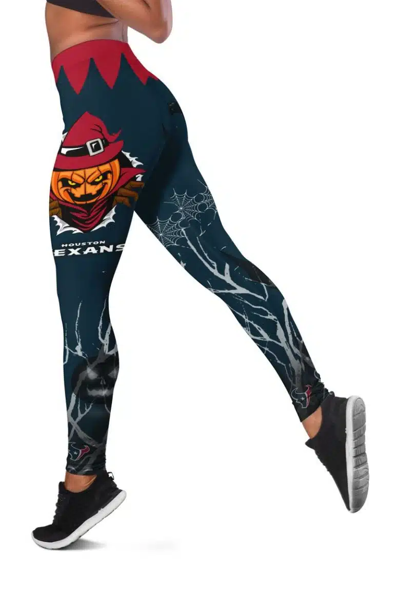 Houston Texans Women's Hollow Out Tank Top + Legging KY23 - Image 3