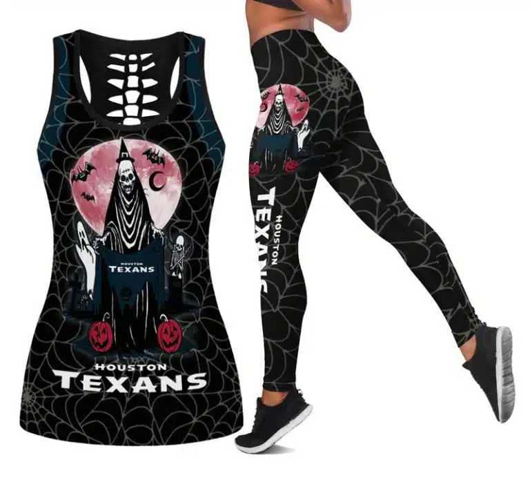 Houston Texans Women's Hollow Out Tank Top + Legging KC21