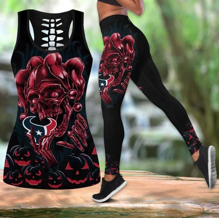 Houston Texans Women's Hollow Out Tank Top + Legging MH47