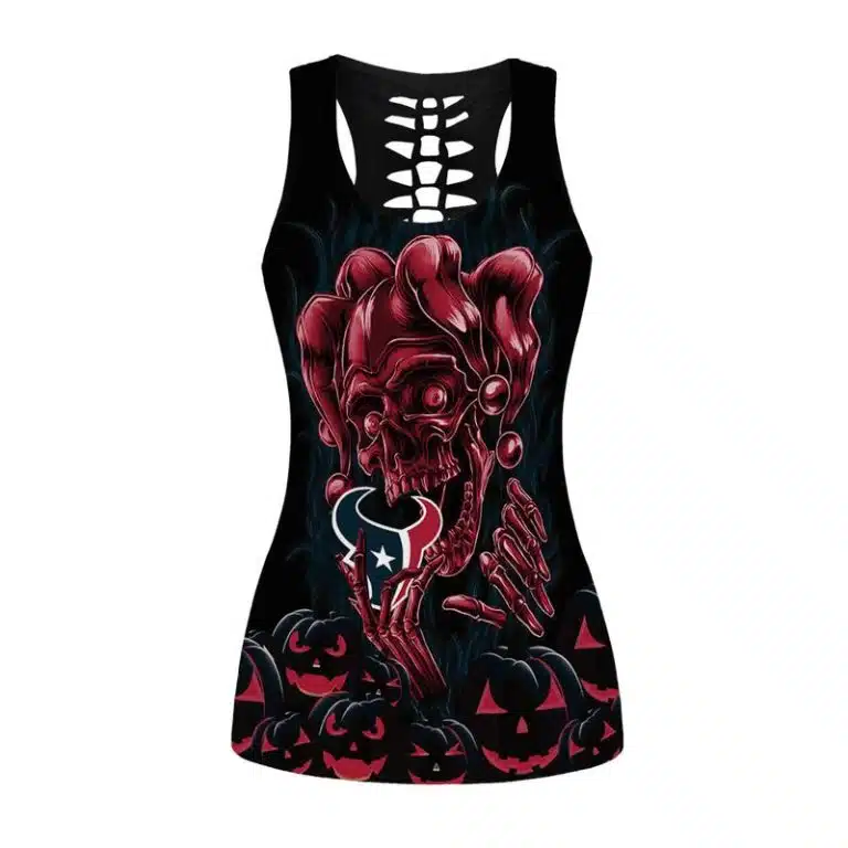 Houston Texans Women's Hollow Out Tank Top + Legging MH47 - Image 2