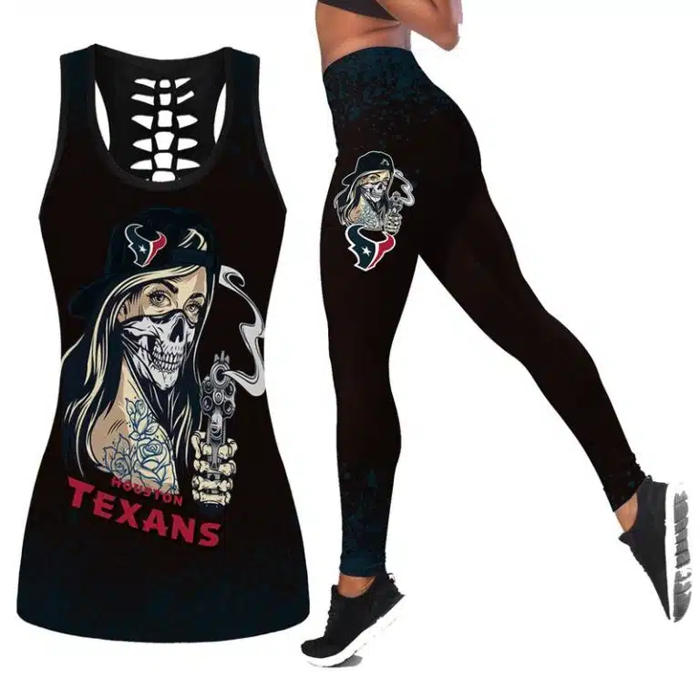 Houston Texans Women's Hollow Out Tank Top + Legging GC13