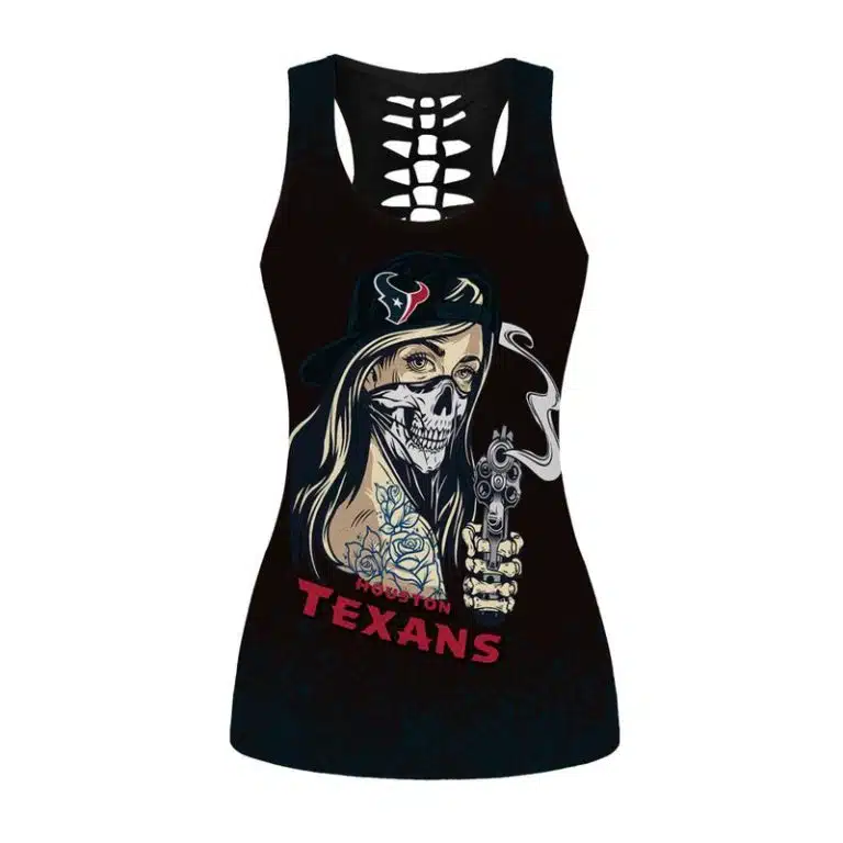 Houston Texans Women's Hollow Out Tank Top + Legging GC13 - Image 2