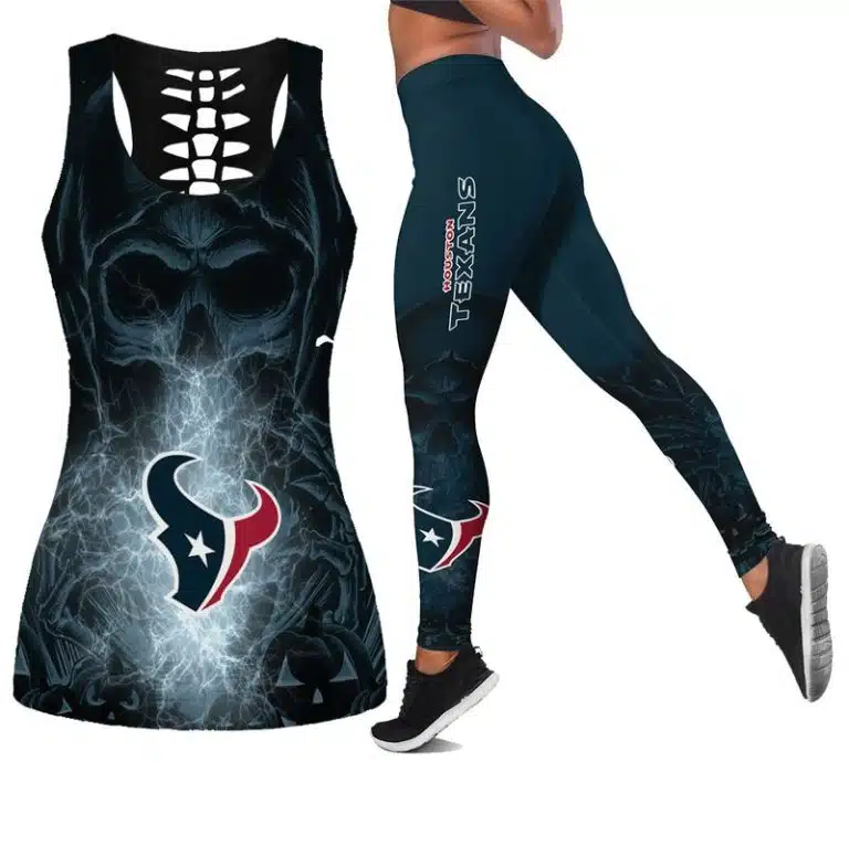 Houston Texans Women's Hollow Out Tank Top + Legging CJ97