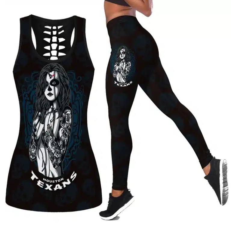 Houston Texans Women's Hollow Out Tank Top + Legging LG39