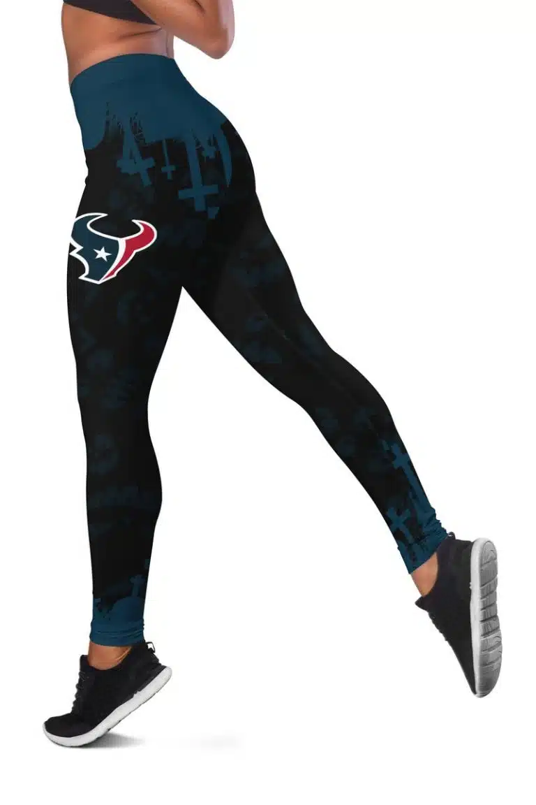 Houston Texans Women's Hollow Out Tank Top + Legging JG68 - Image 3