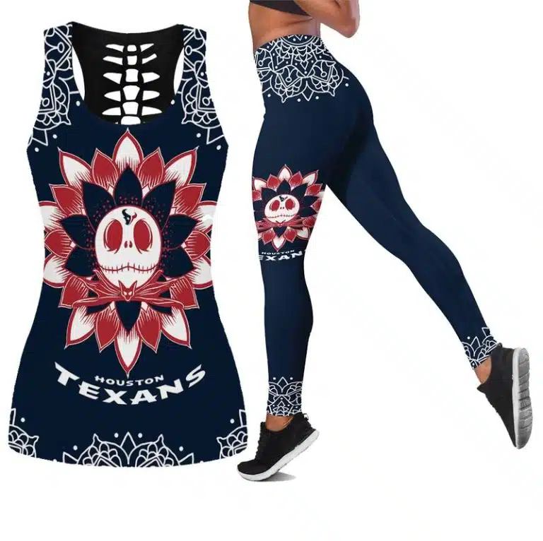 Houston Texans Women's Hollow Out Tank Top + Legging KH71