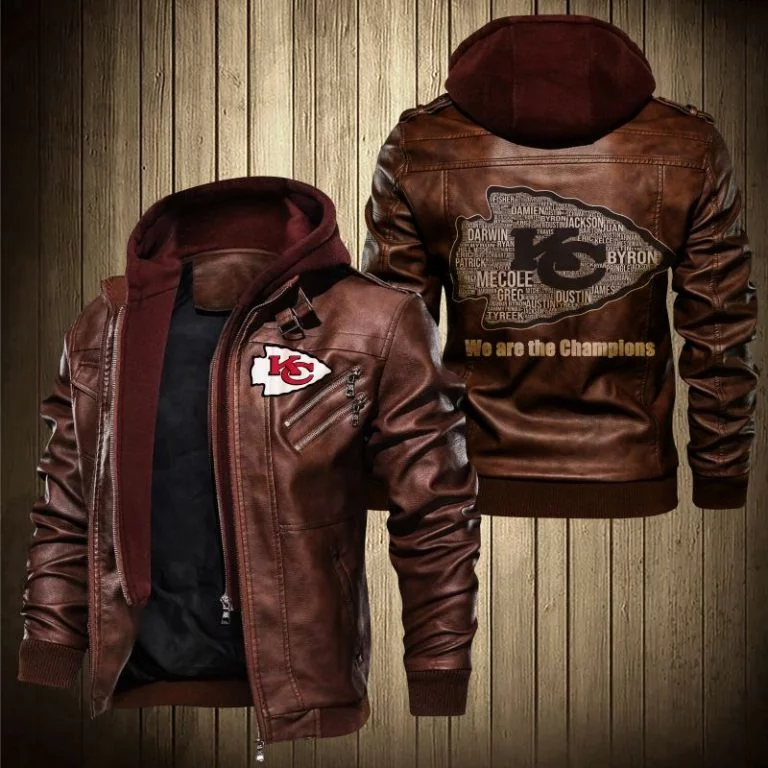 Kansas City Chiefs Leather Jacket TJ27 - Image 2