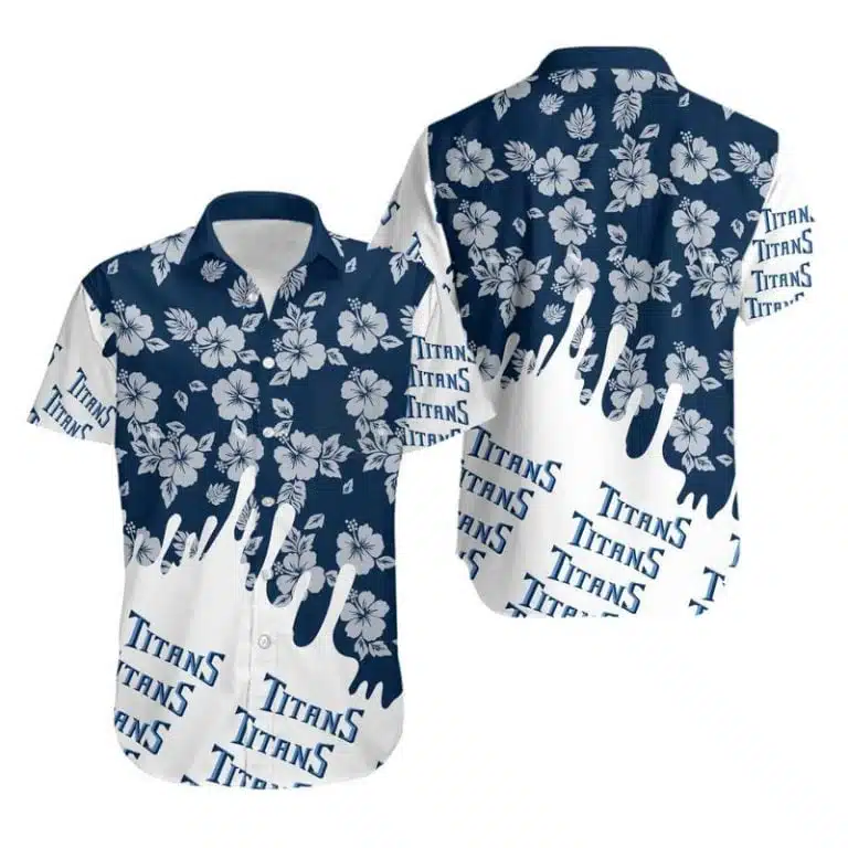 Combo Tennessee Titans Button-Up Shirt & Men Shorts LH21
