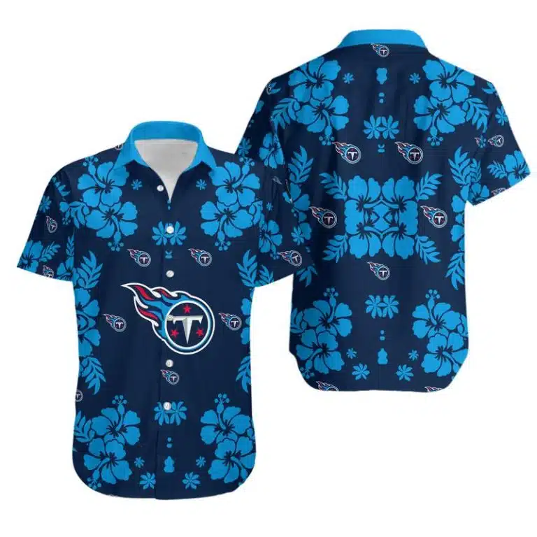 Combo Tennessee Titans Button-Up Shirt & Men Shorts LF13