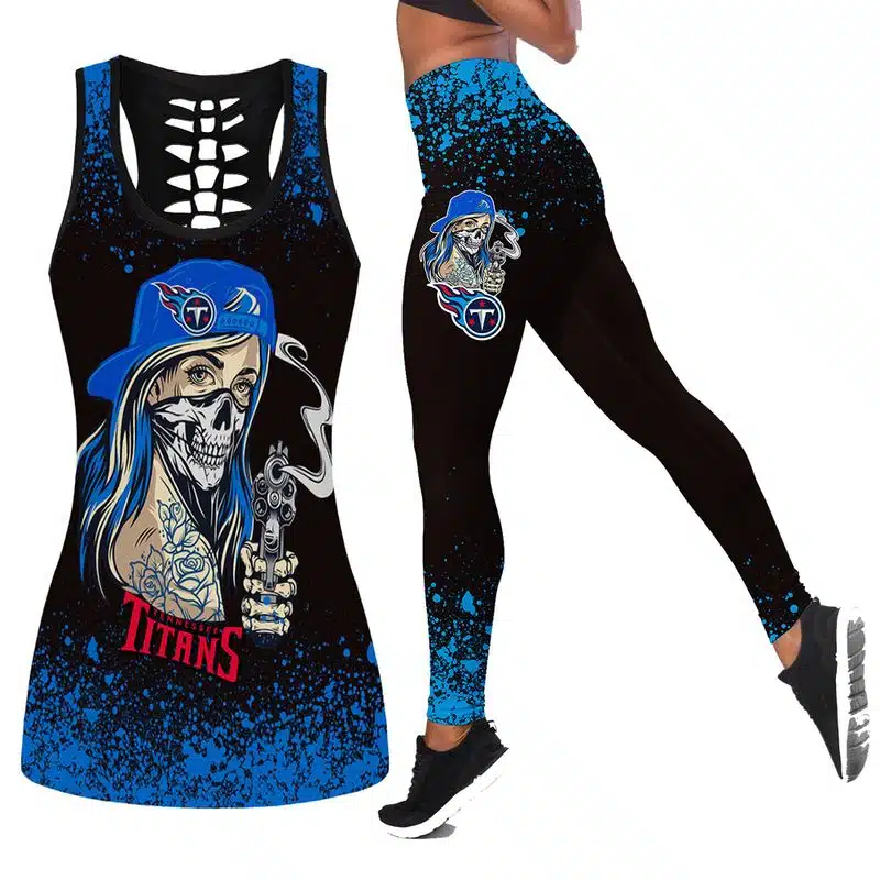 Tennessee Titans Women's Hollow Out Tank Top + Legging LH29