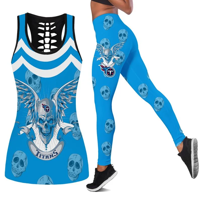 Tennessee Titans Women's Hollow Out Tank Top + Legging TK47