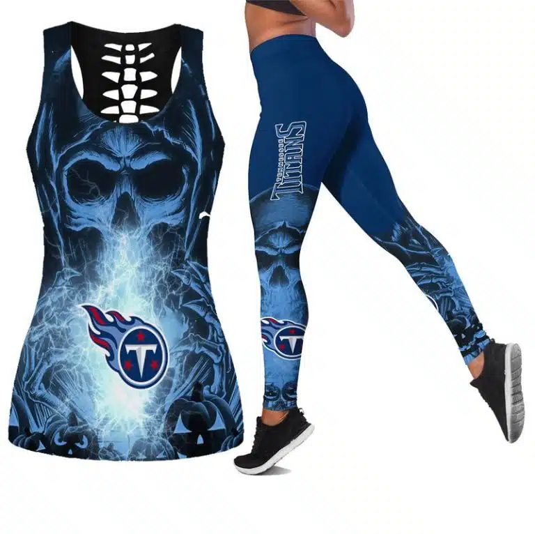 Tennessee Titans Women's Hollow Out Tank Top + Legging RX31