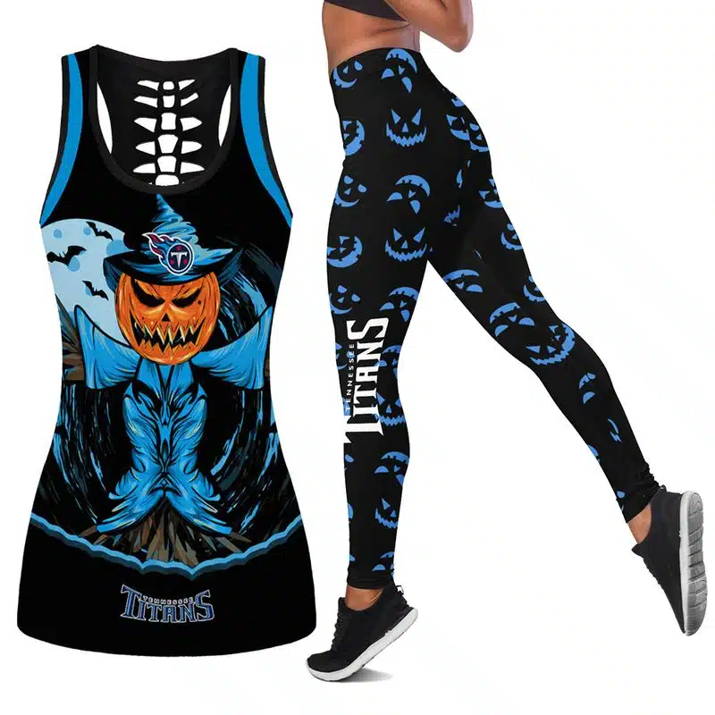 Tennessee Titans Women's Hollow Out Tank Top + Legging MF71