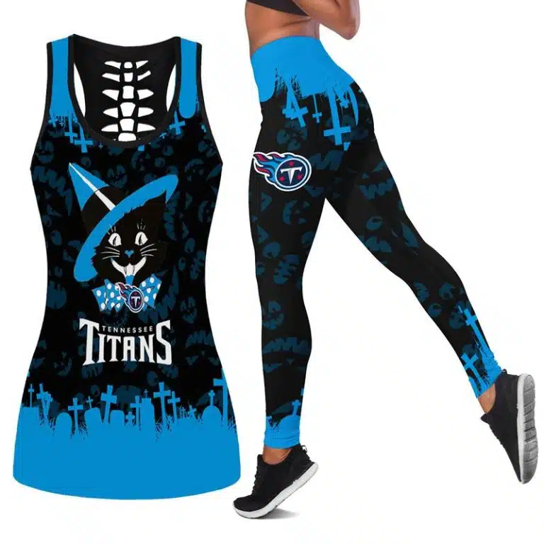 Tennessee Titans Women's Hollow Out Tank Top + Legging NY13