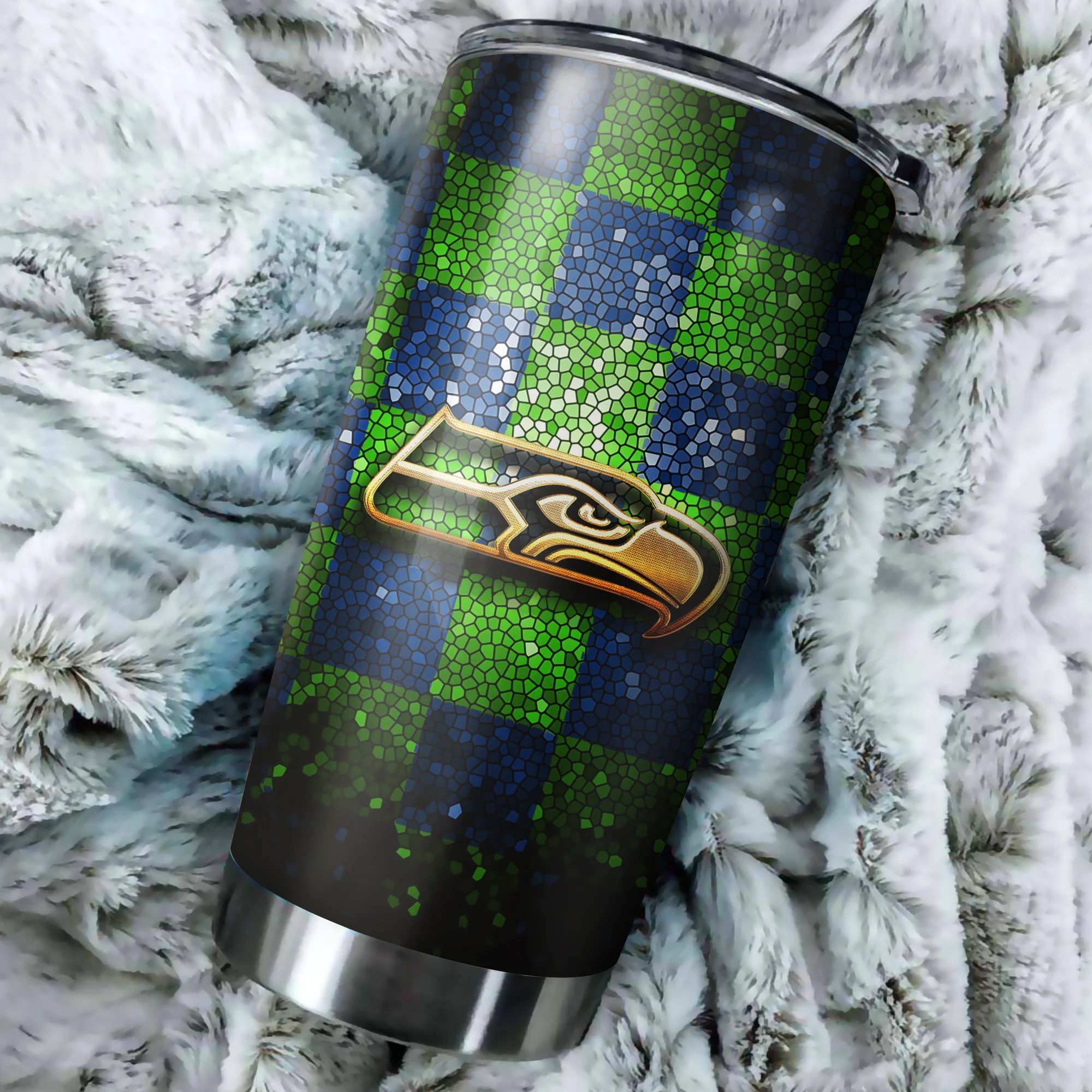 ΝFL29-Seattle Seahawks Glitter Tumbler Cup 20OZ & 30OZ