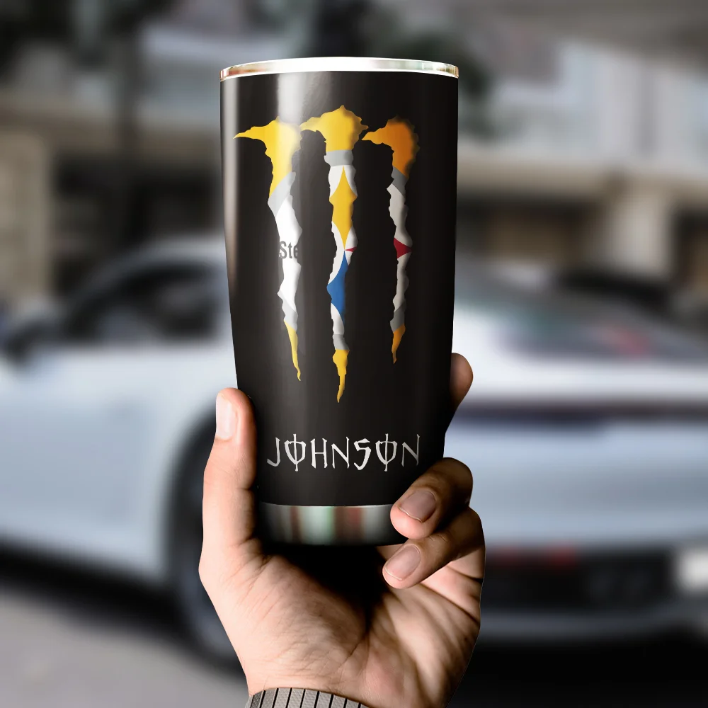 Personalized Pittsburgh Steelers Tumbler Cup - Image 4