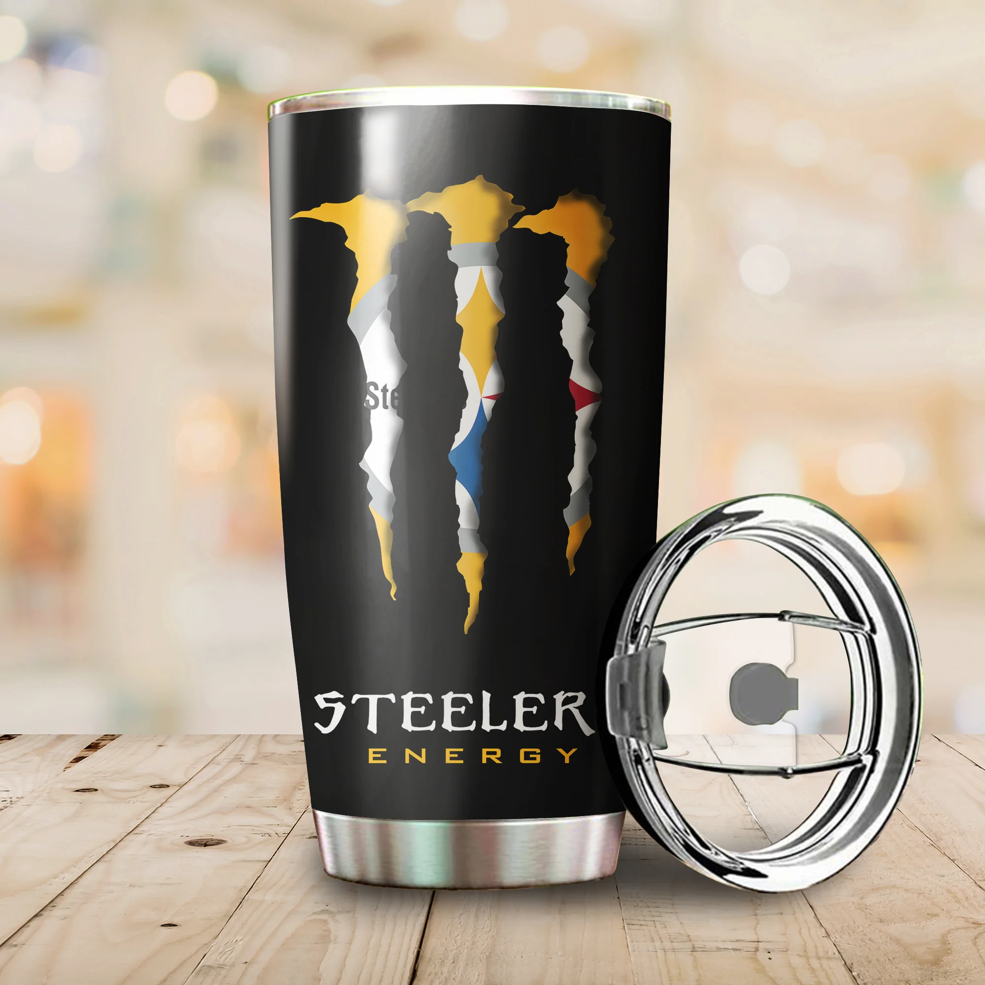 Personalized Pittsburgh Steelers Tumbler Cup - Image 2