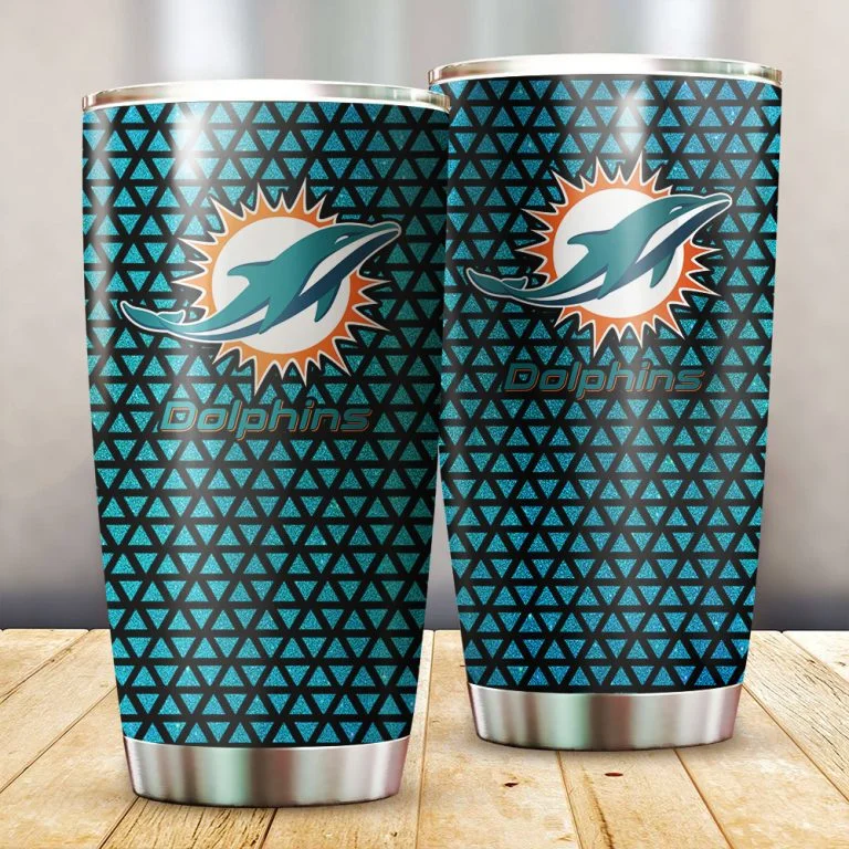 Miami Dolphins - Tumbler Cup With Lid