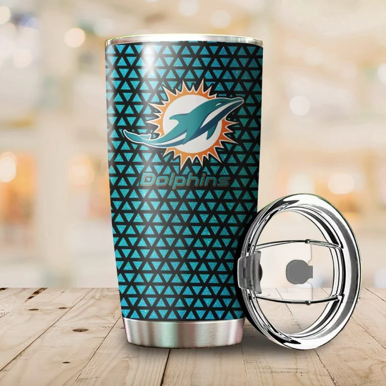 Miami Dolphins - Tumbler Cup With Lid - Image 2