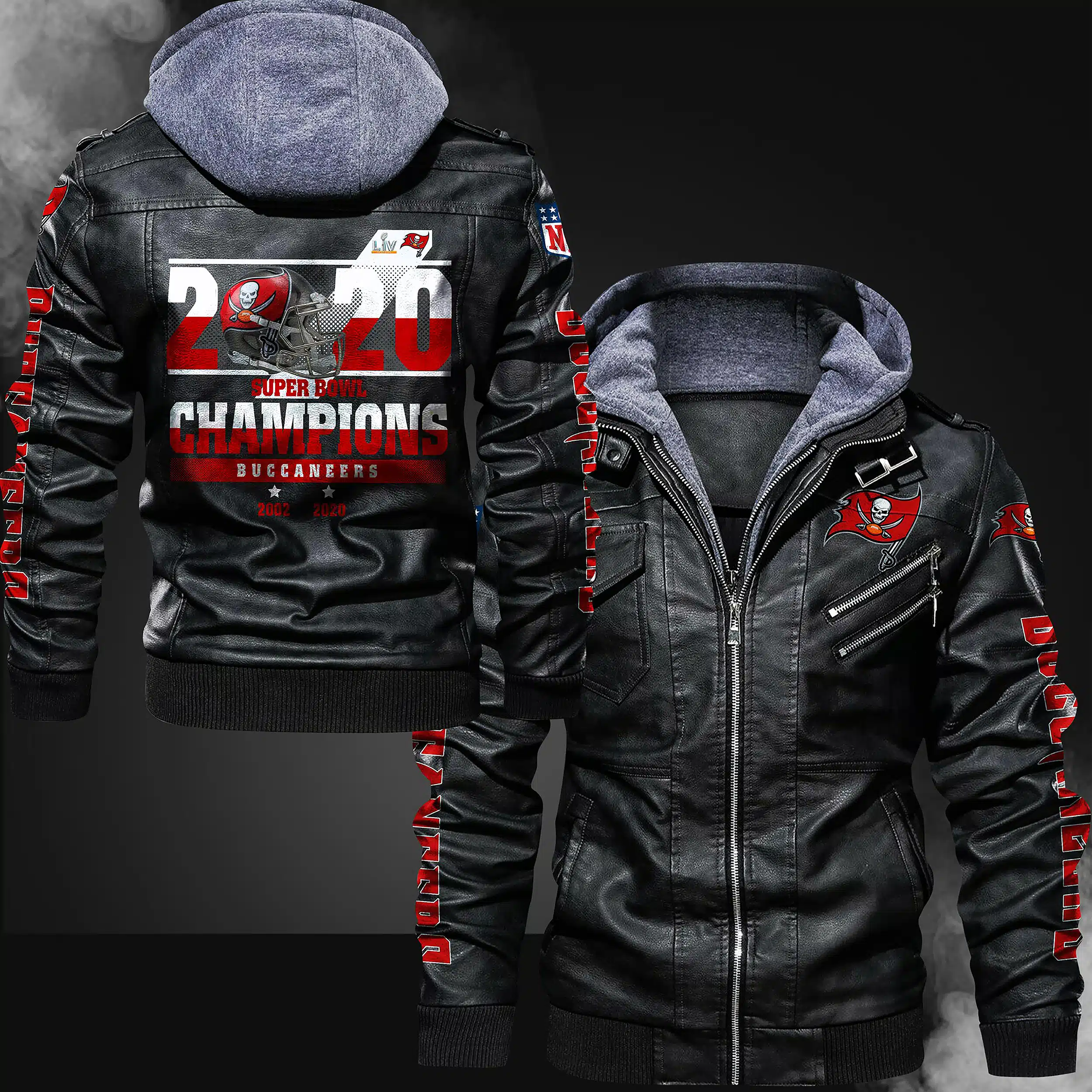 Tampa Bay Buccaneers Leather Jacket LT87