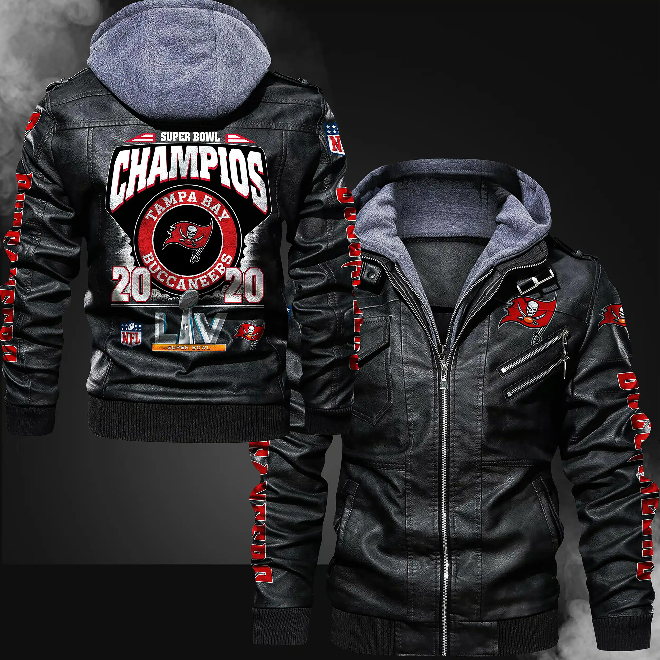 Tampa Bay Buccaneers Leather Jacket UD11