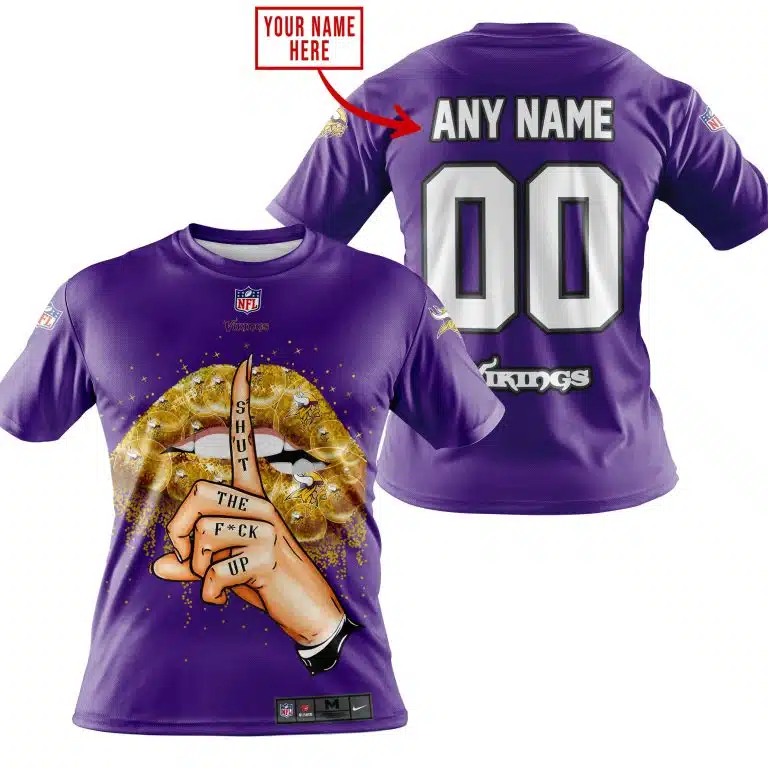 Shut The FCK Up | Minnesota Vikings | Custom Your Name - Image 6