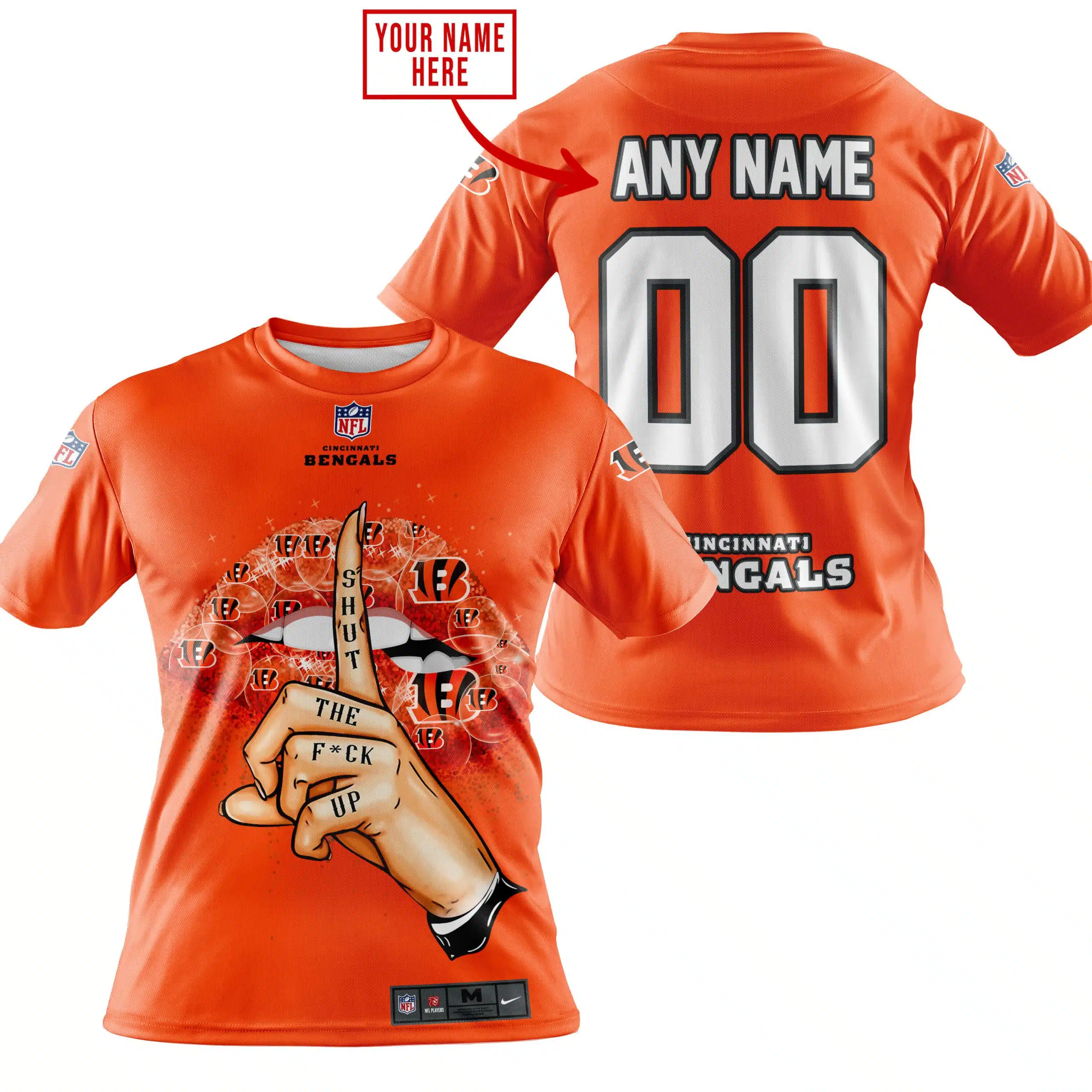 Shut The Fck Up | Cincinnati Bengals | Custom Your Name - Image 6