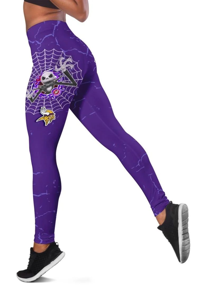 Minnesota Vikings Women's Hollow Out Tank Top + Legging JR84 - Image 3