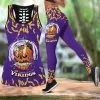 Minnesota Vikings Women's Hollow Out Tank Top + Legging TO64